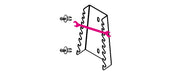 S55/8-SUPPORTS FOR 8 DOUBLE OPEN END WR