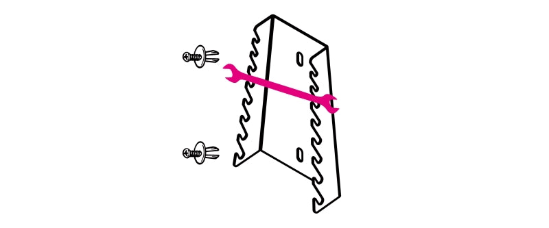 S55/8-SUPPORTS FOR 8 DOUBLE OPEN END WR