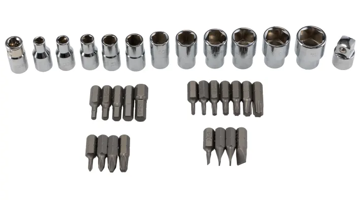900/C11 - 11 Hexagon Sockets, 20 Bits and 8 Accessories