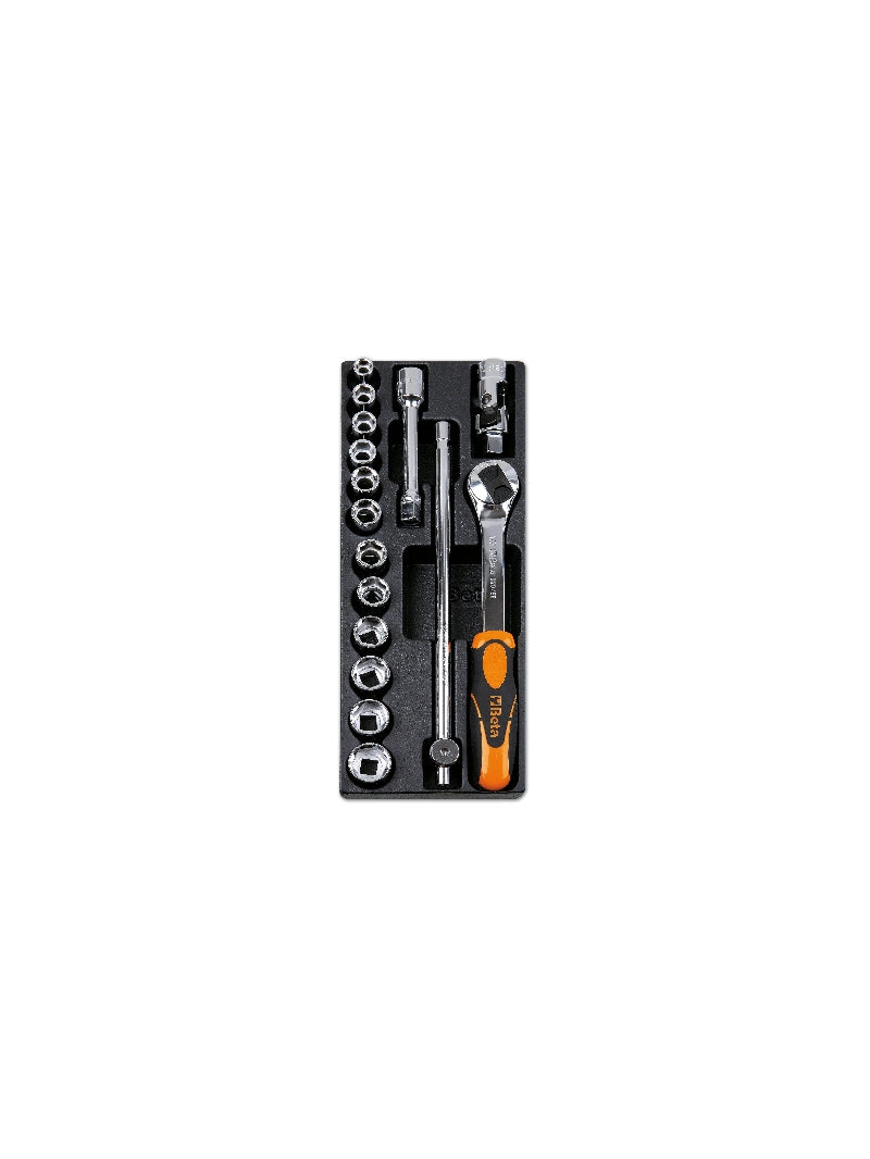 T100-HARD THERMOFORM. TRAY WITH 16 TOOLS