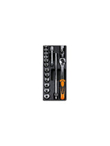 T100-HARD THERMOFORM. TRAY WITH 16 TOOLS