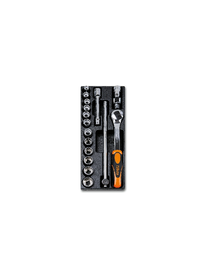T101-HARD THERMOFORM. TRAY WITH 16 TOOLS