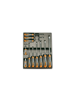 T160-HARD THERMOFORM. TRAY WITH 11 TOOLS