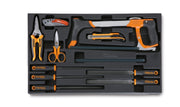 T284-HARD THERMOFORM. TRAY WITH 10 TOOLS