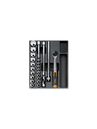 T83-HARD THERMOFORMED TRAY WITH 24 TOOLS
