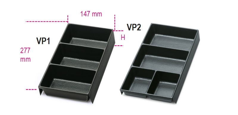 VP1-THERMOFORMED TRAYS FOR SMALL ITEMS