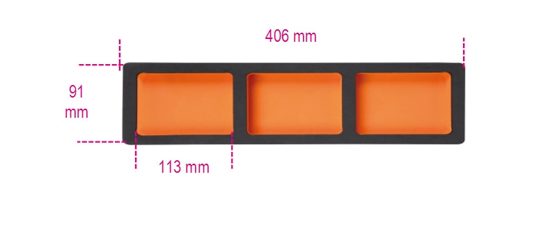 VPM7C-FOAM TRAY WITH 3 TOTE TRAYS